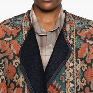 Pierre Louis Mascia Wool Kimono - Brown