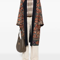 Pierre Louis Mascia Wool Kimono - Brown