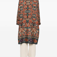 Pierre Louis Mascia Wool Kimono - Brown