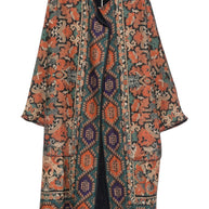 Pierre Louis Mascia Wool Kimono - Brown