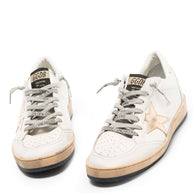 Golden Goose Ball Star Leather Sneakers - Golden