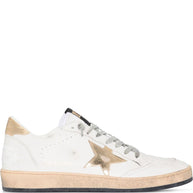 Golden Goose Ball Star Leather Sneakers - Golden