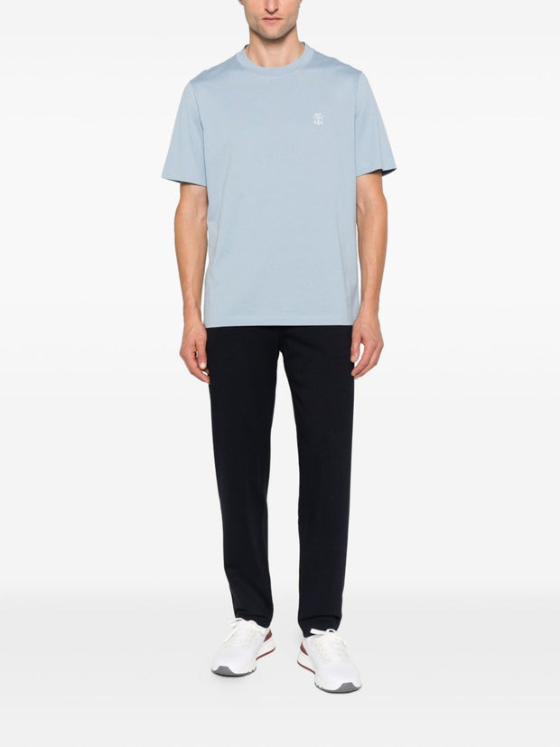 Brunello Cucinelli Cotton Sweatpants - Blue