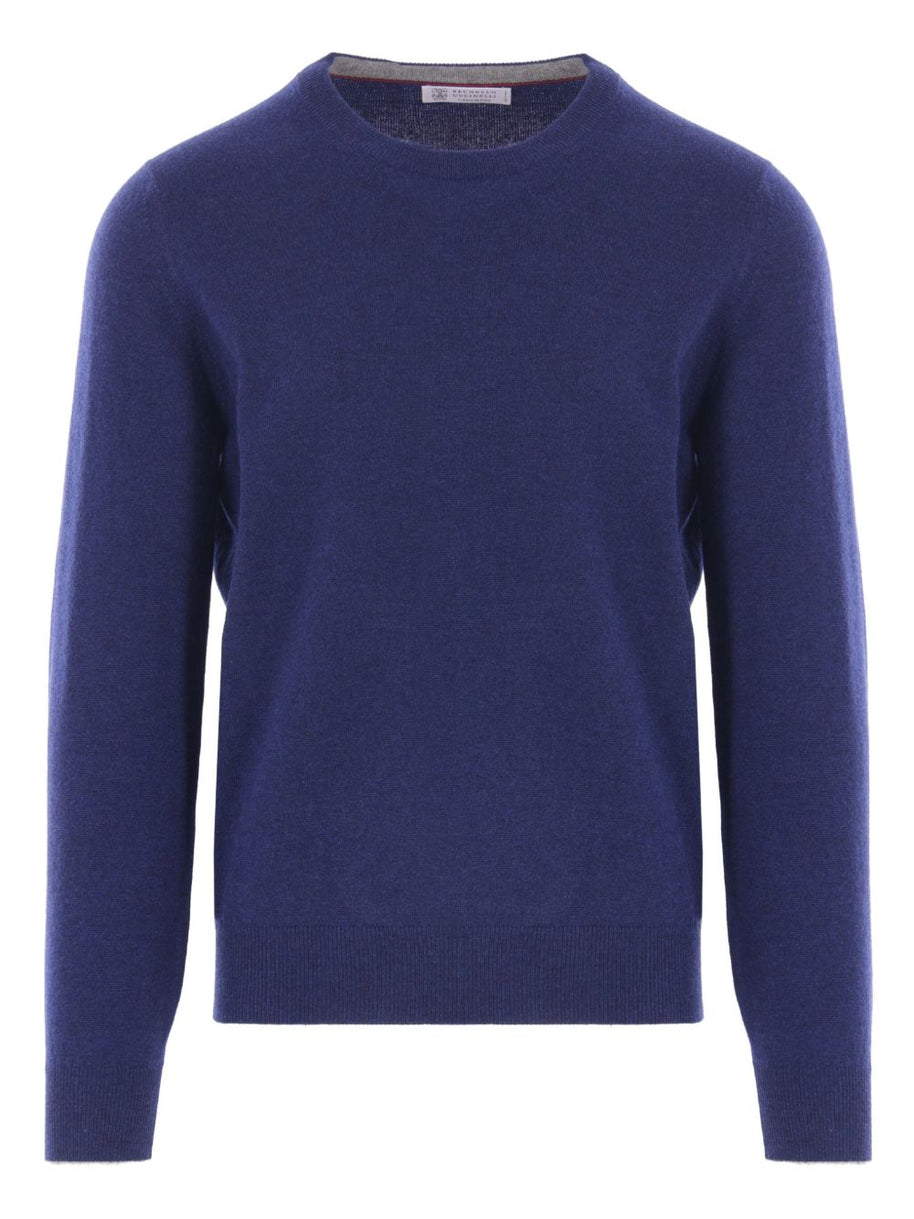 Brunello Cucinelli Cashmere Crewneck Jumper - Blue