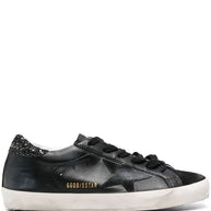 Golden Goose Super-Star Leather Sneakers - Black