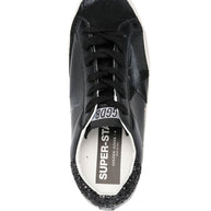 Golden Goose Super-Star Leather Sneakers - Black