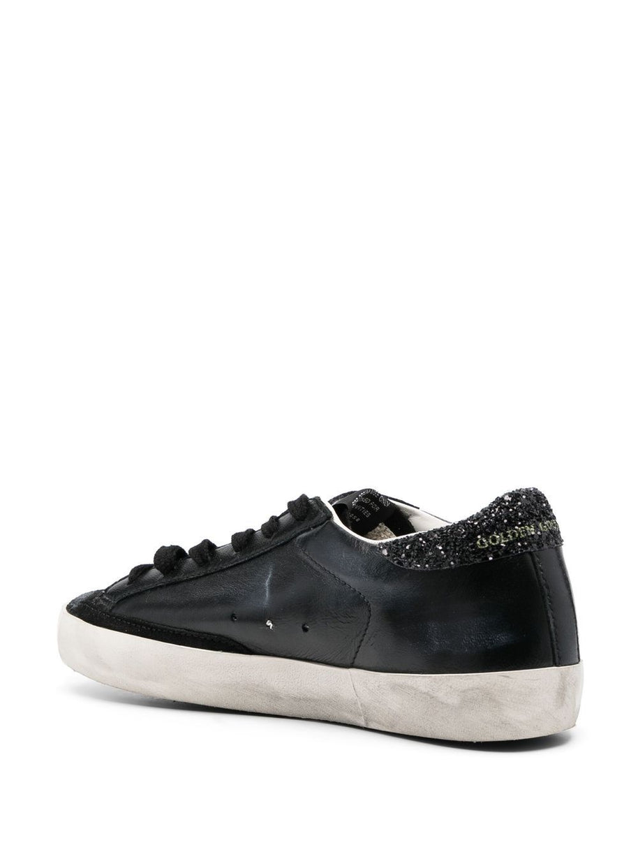 Golden Goose Super-Star Leather Sneakers - Black