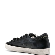 Golden Goose Super-Star Leather Sneakers - Black