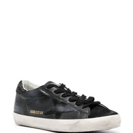 Golden Goose Super-Star Leather Sneakers - Black