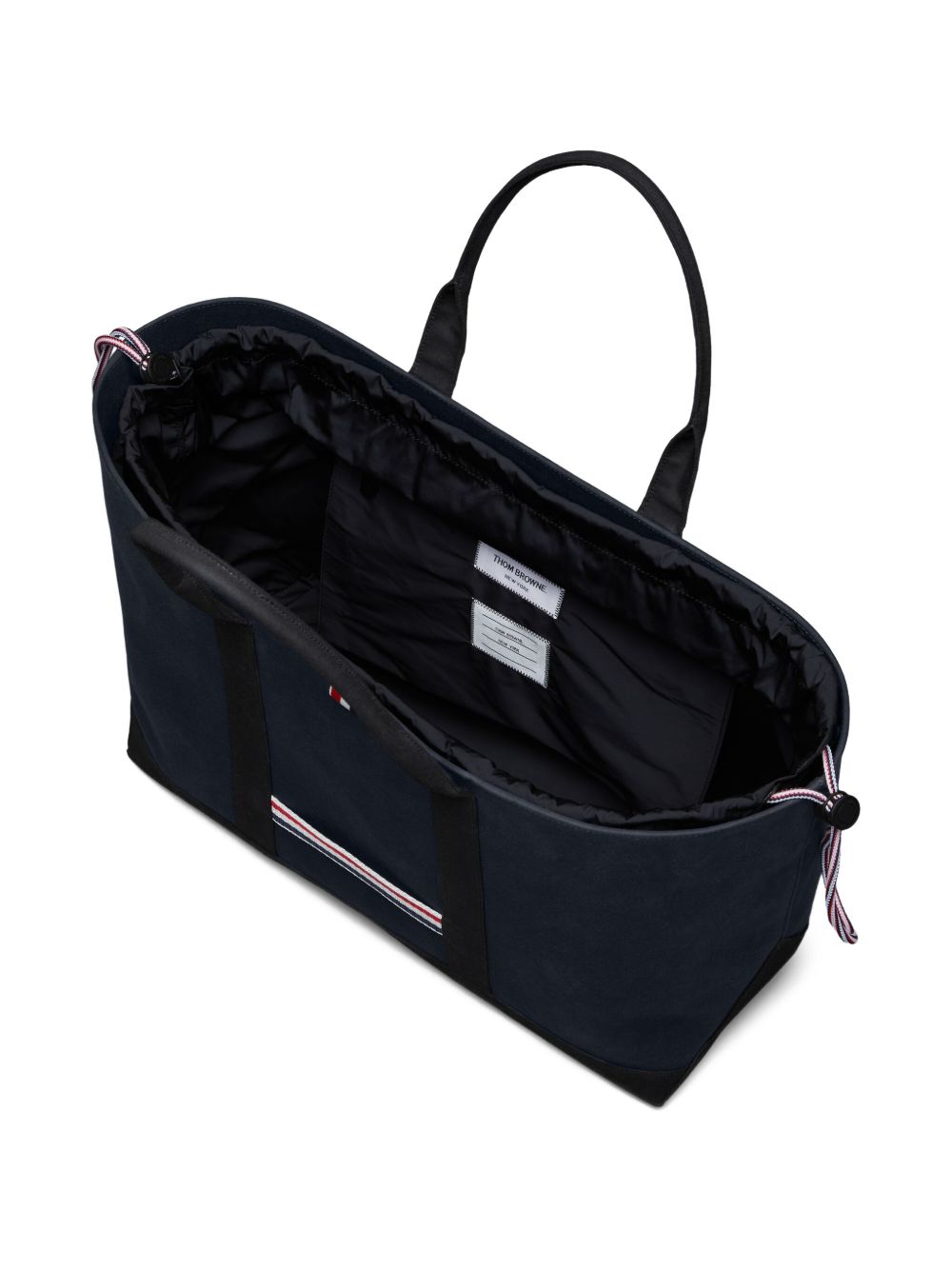 Thom Browne RWB Stripe Tote Bag -  Blue