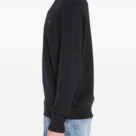 Ami Paris Ami De Coeur Wool Sweater - Black