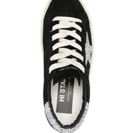 Golden Goose Hi Star Suede Leather Sneakers - Black