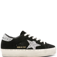 Golden Goose Hi Star Suede Leather Sneakers - Black