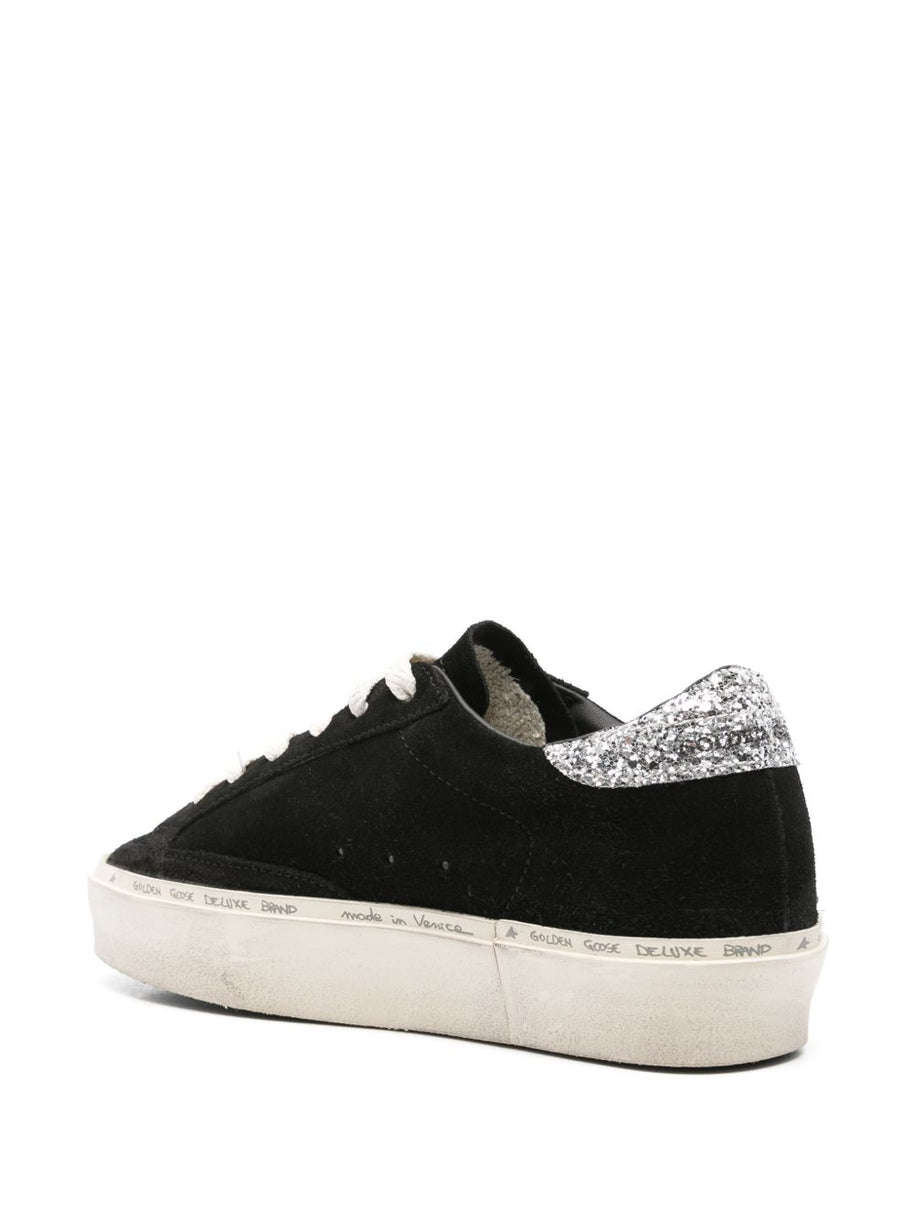 Golden Goose Hi Star Suede Leather Sneakers - Black