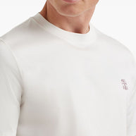 Brunello Cucinelli Logo Cotton T-shirt - White