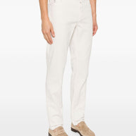 Brunello Cucinelli Chino Cotton Trousers - Grey