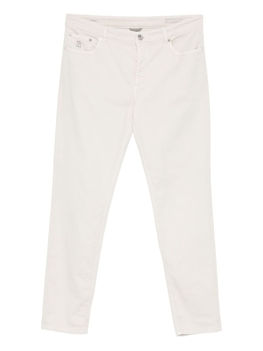 Brunello Cucinelli Chino Cotton Trousers - Grey