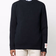 Golden Goose Logo Organic Cotton Sweater - Blue