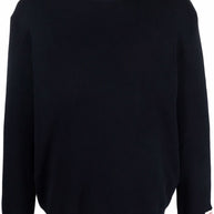 Golden Goose Logo Organic Cotton Sweater - Blue