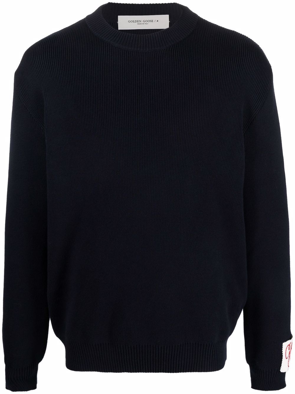 Golden Goose Logo Organic Cotton Sweater - Blue