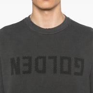 Golden Goose Logo Cotton Sweatshirt - Grey