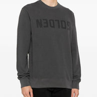 Golden Goose Logo Cotton Sweatshirt - Grey