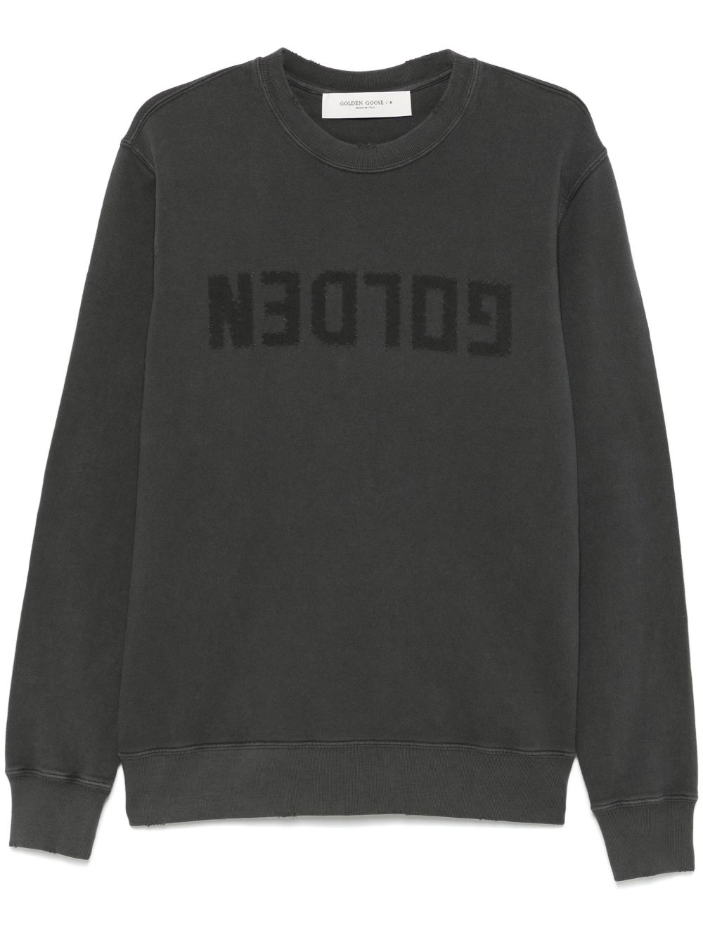 Golden Goose Logo Cotton Sweatshirt - Grey