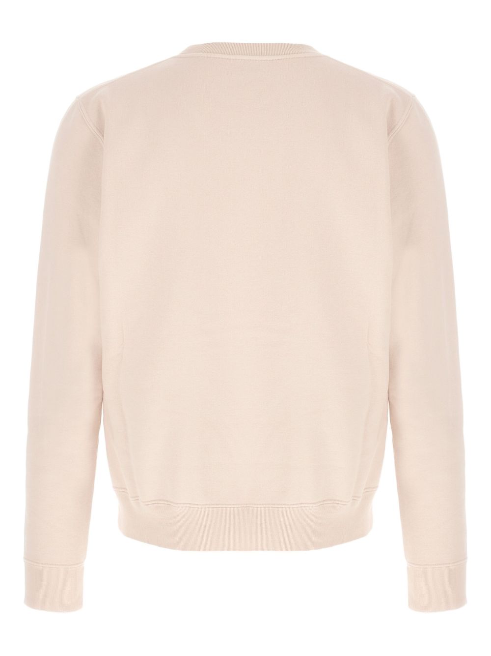 Saint Laurent Cotton Crew Neck Sweater - Powder