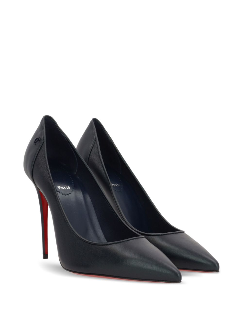 Christian Louboutin Kate 100 Mm Leather Pumps Blue