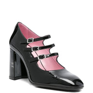 CAREL PARIS Keel Patent Leather Pumps - Black
