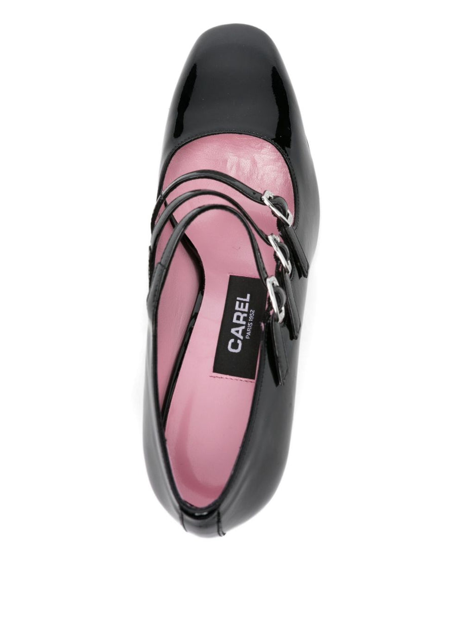 CAREL PARIS Keel Patent Leather Pumps - Black