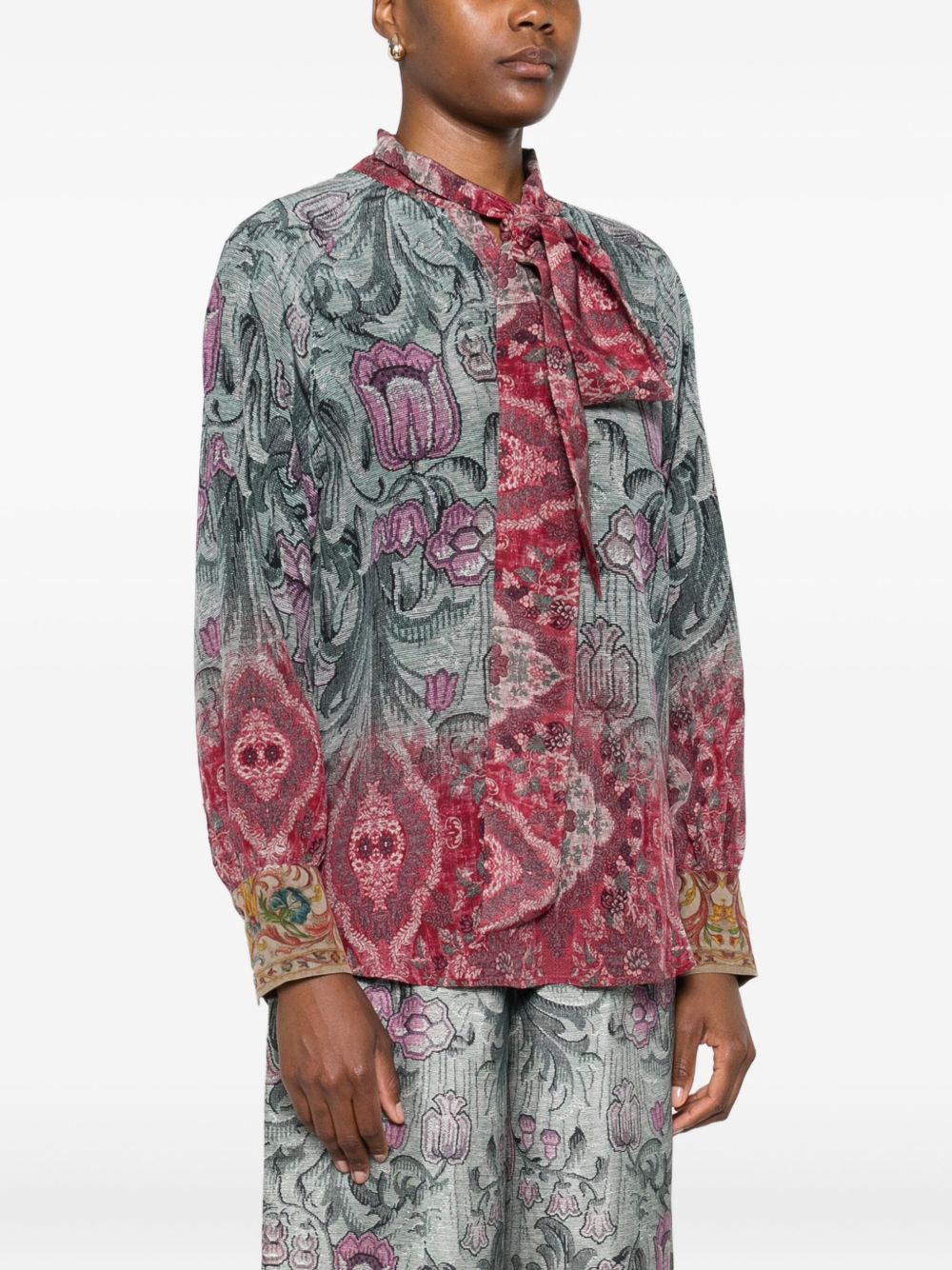Pierre Louis Mascia Printed Silk Shirt - MultiColour