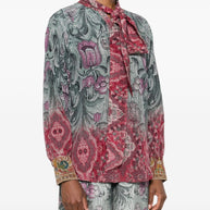 Pierre Louis Mascia Printed Silk Shirt - MultiColour