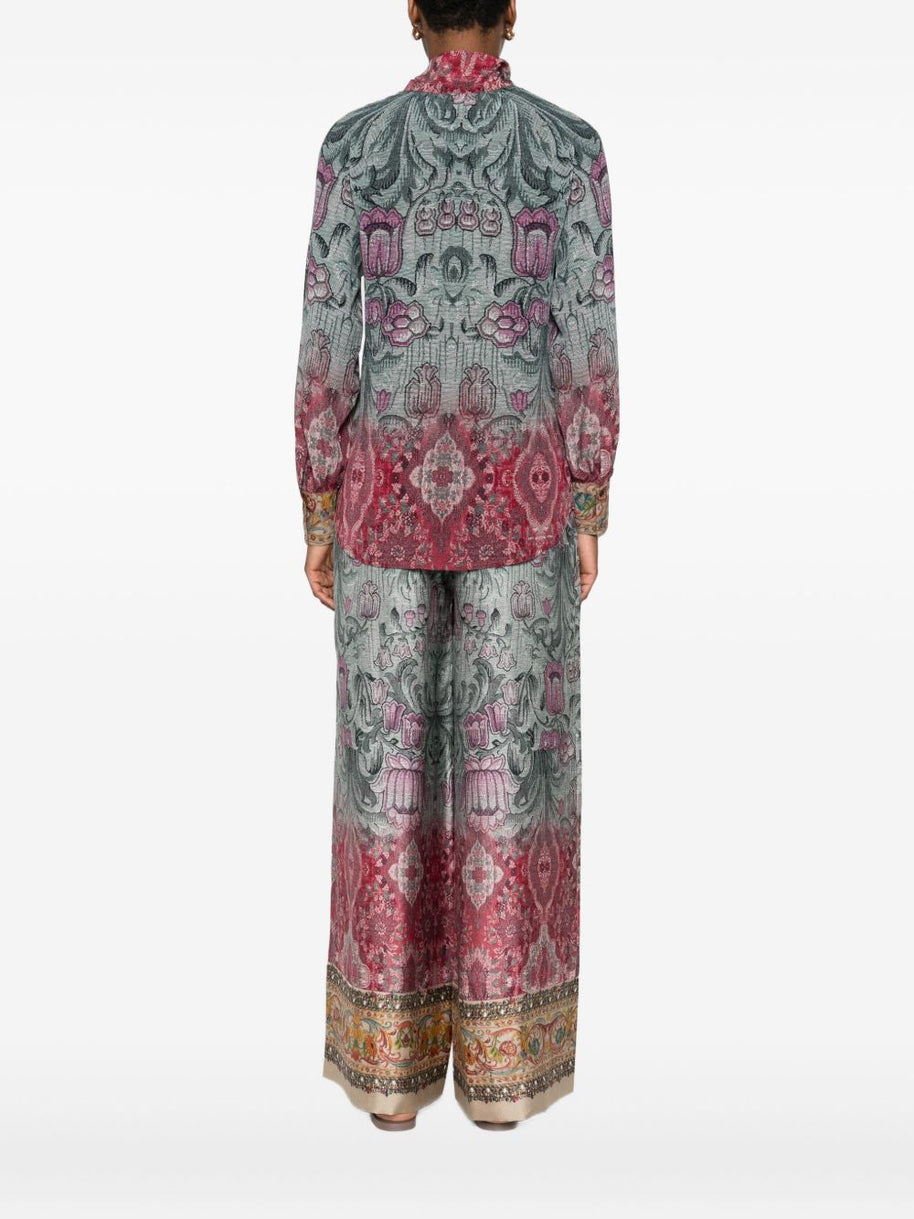 Pierre Louis Mascia Printed Silk Shirt - MultiColour