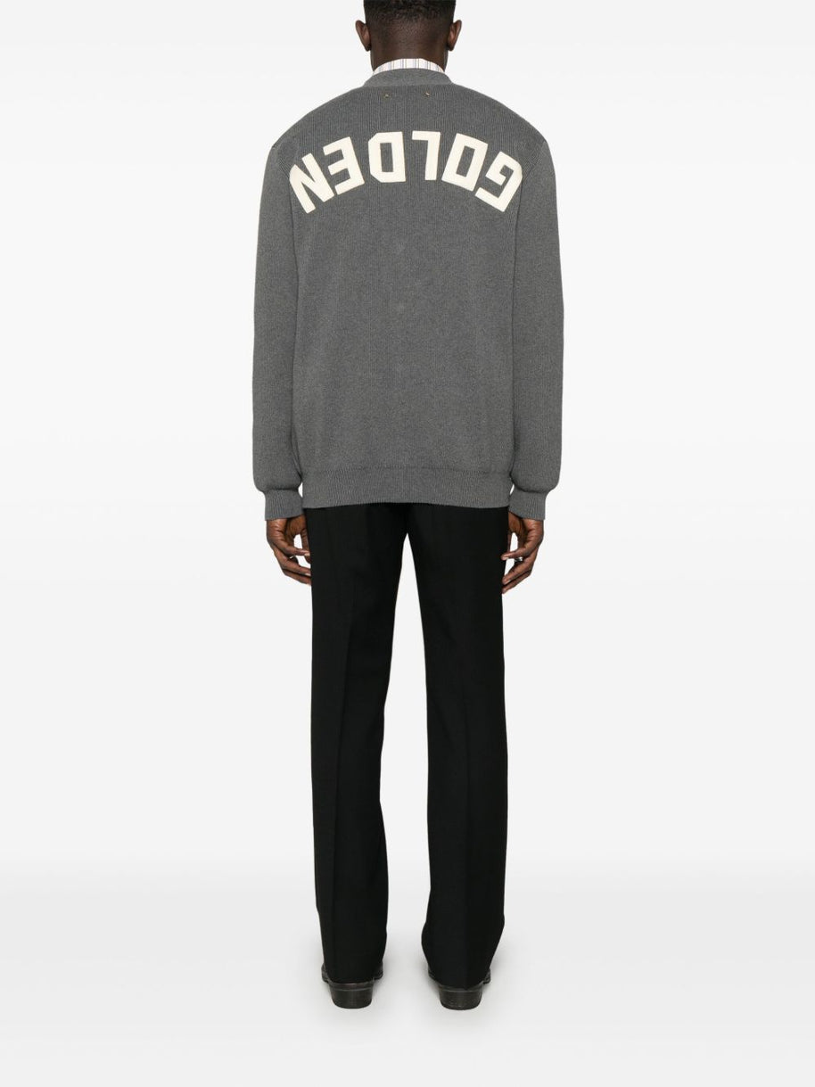Golden Goose Cotton V-necked Cardigan - Grey