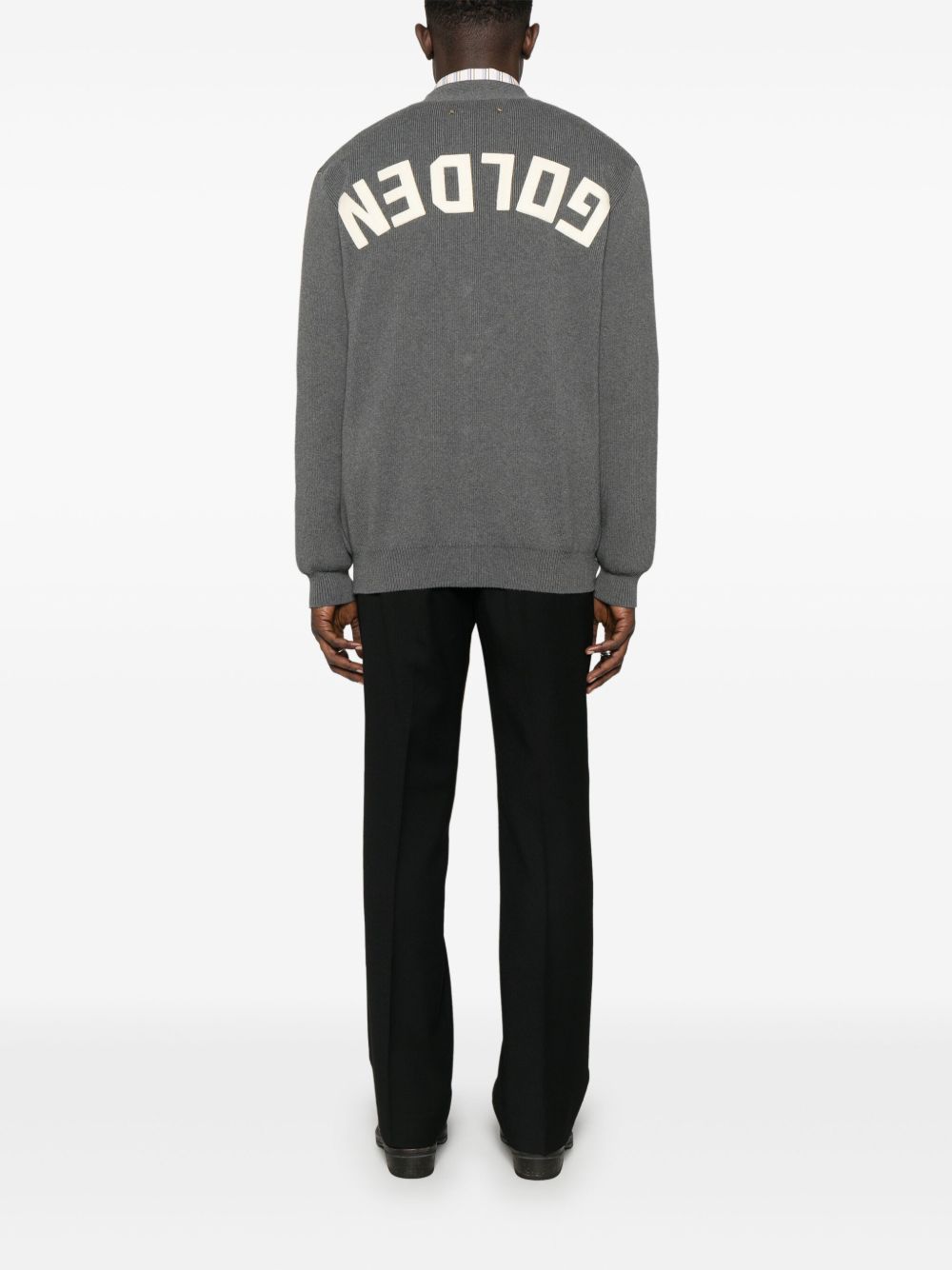 Golden Goose Cotton V-necked Cardigan - Grey