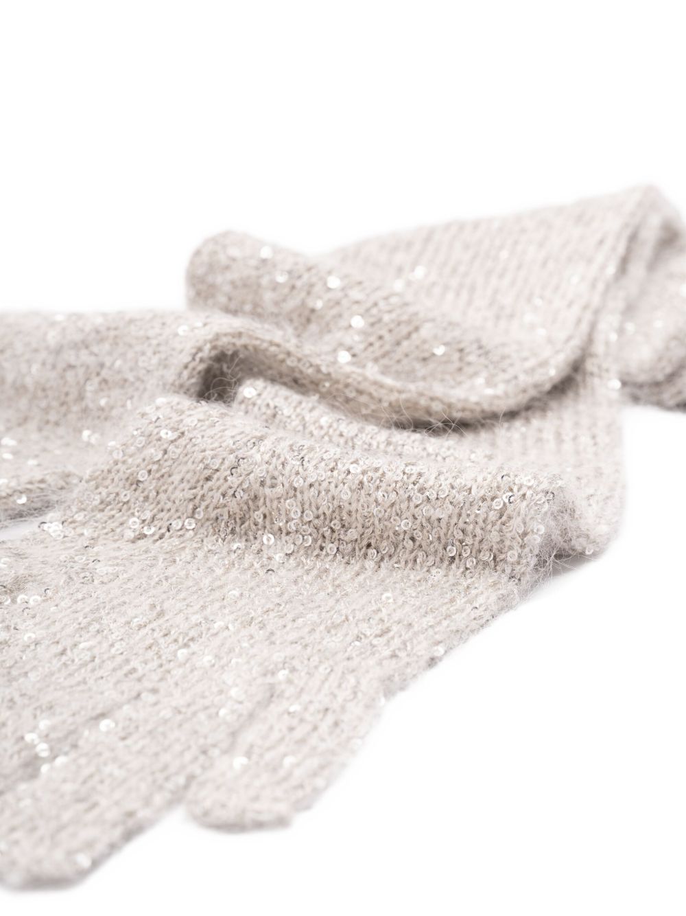 Brunello Cucinelli Sequin Long Gloves