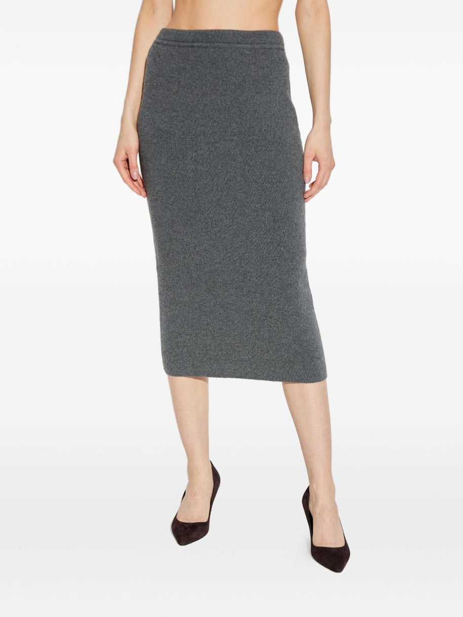 Tom Ford Cashmere And Cotton Midi Skirt - Grey