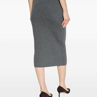 Tom Ford Cashmere And Cotton Midi Skirt - Grey