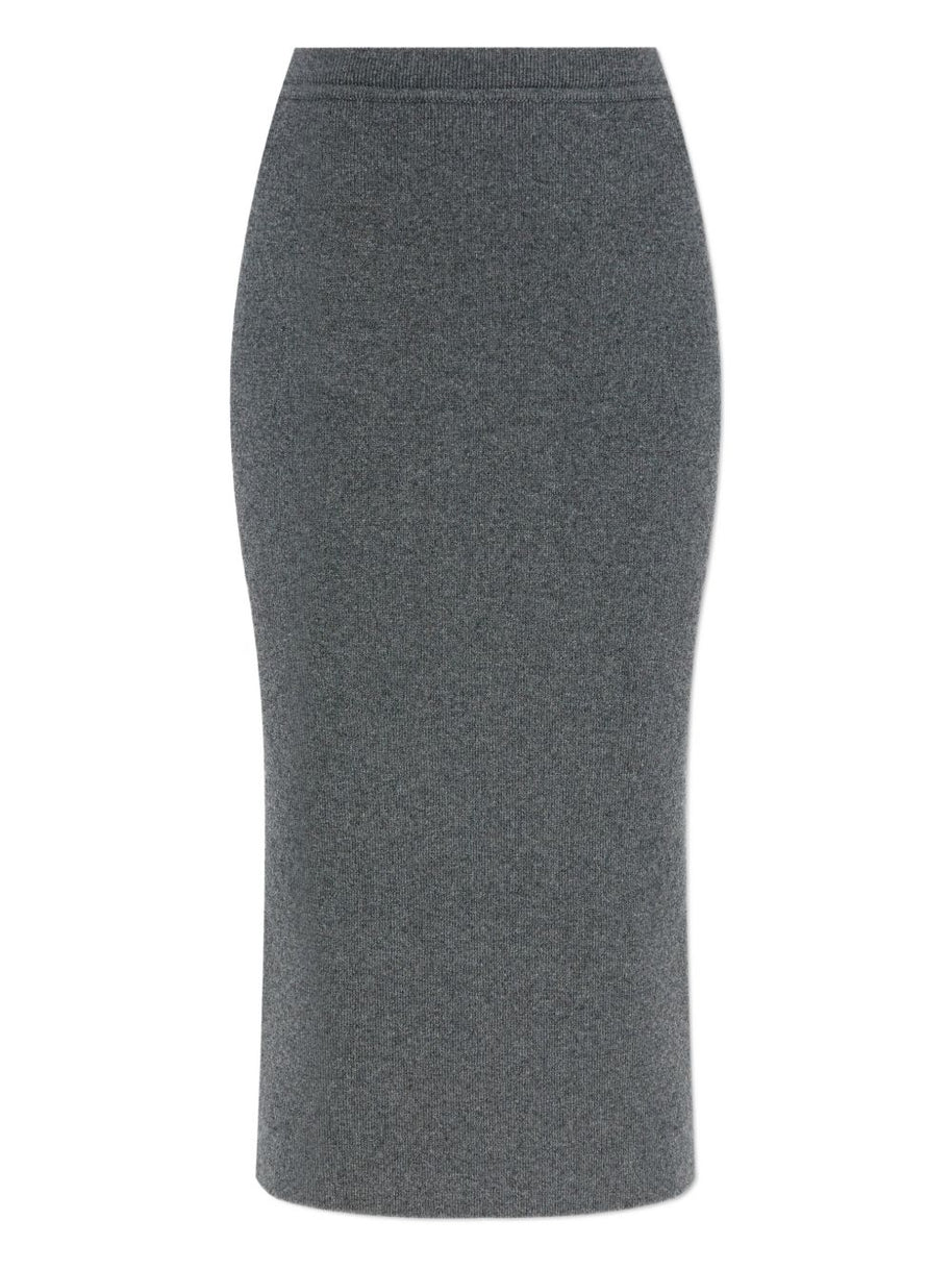 Tom Ford Cashmere And Cotton Midi Skirt - Grey