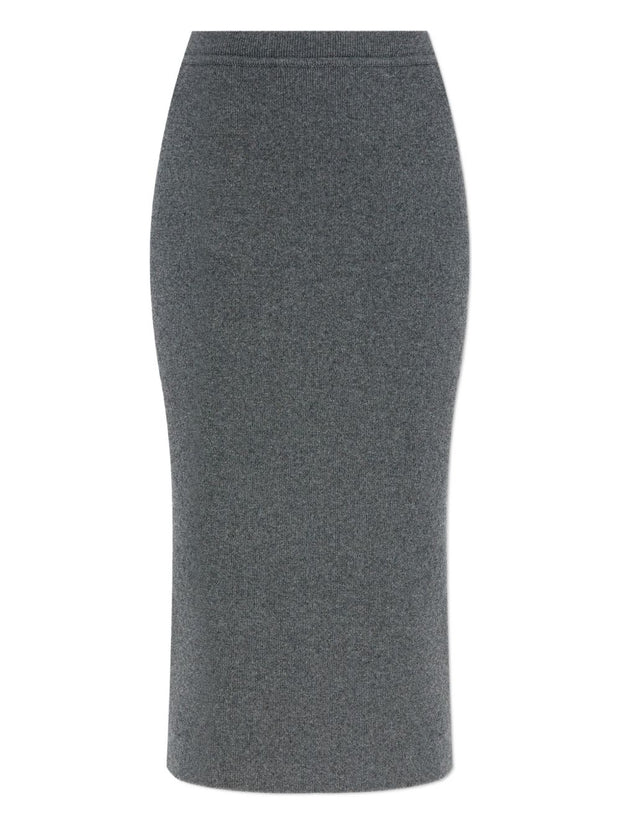 Tom Ford Cashmere And Cotton Midi Skirt - Grey