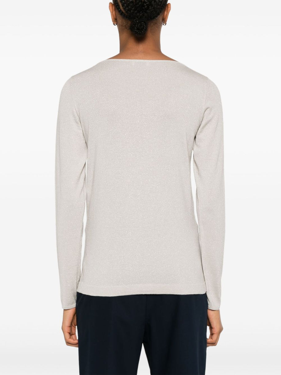 Brunello Cucinelli Cashmere Boat Neck Sweater - Ivory