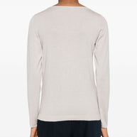 Brunello Cucinelli Cashmere Boat Neck Sweater - Ivory