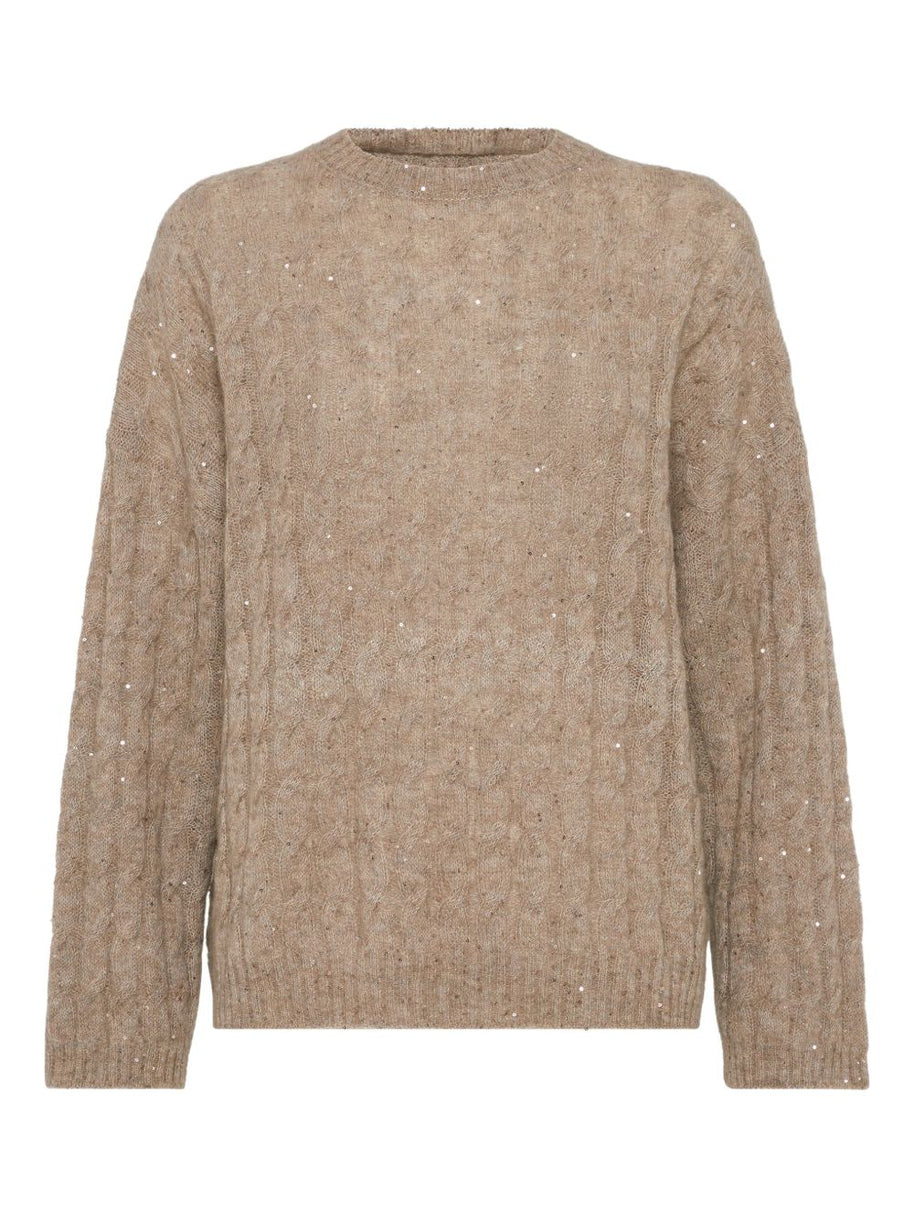 Brunello Cucinelli Wool Knitted Sweater - Brown