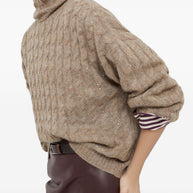 Brunello Cucinelli Wool Knitted Sweater - Brown
