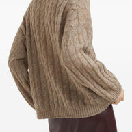 Brunello Cucinelli Wool Knitted Sweater - Brown