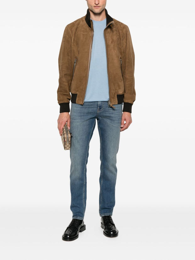 Tom Ford Cotton Blend T-shirt - Clear Blue
