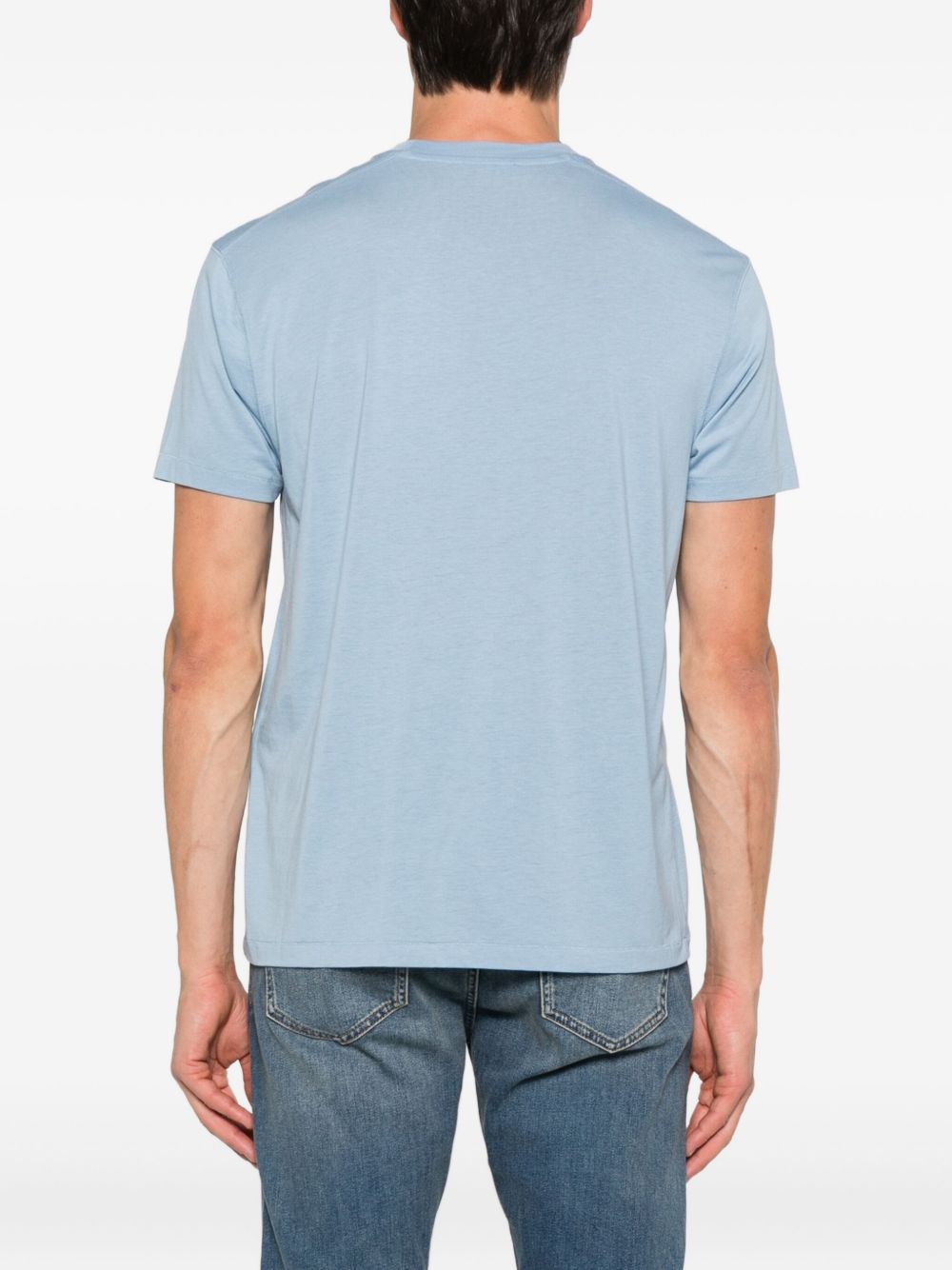 Tom Ford Cotton Blend T-shirt - Clear Blue
