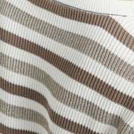 Brunello Cucinelli Striped Cotton Crewneck Sweater - Beige