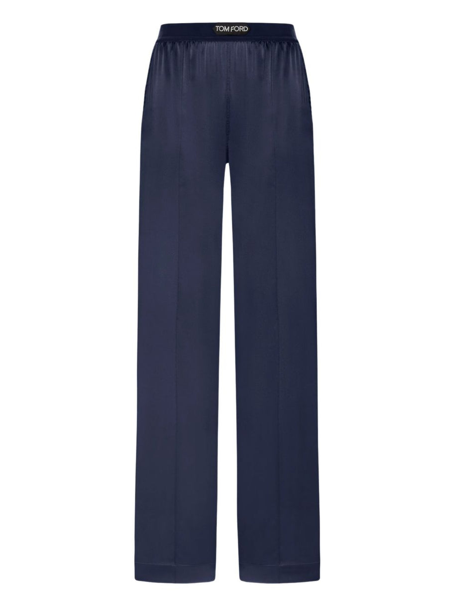 Tom Ford Silk Pajama Pants - Blue
